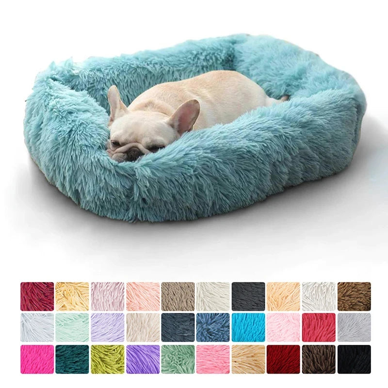 Rectangle Plush Dog Bed Winter Warm Mat Small Medium Big Pet Cat Dog Bed Kennel Puppy Sofacama Cat Cushion Pets Sofa Accessories - high-quality product