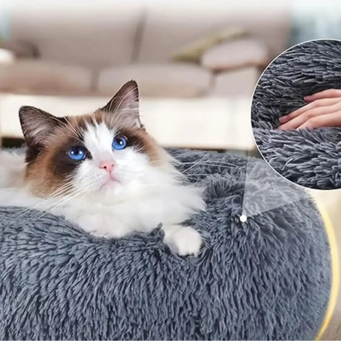 40-90cm Round Pet Bed for Large Dog Bed Super Soft Cat Bed Long Plush Dog House for Medium Dog House Winter Warm Sleeping - high-quality product
