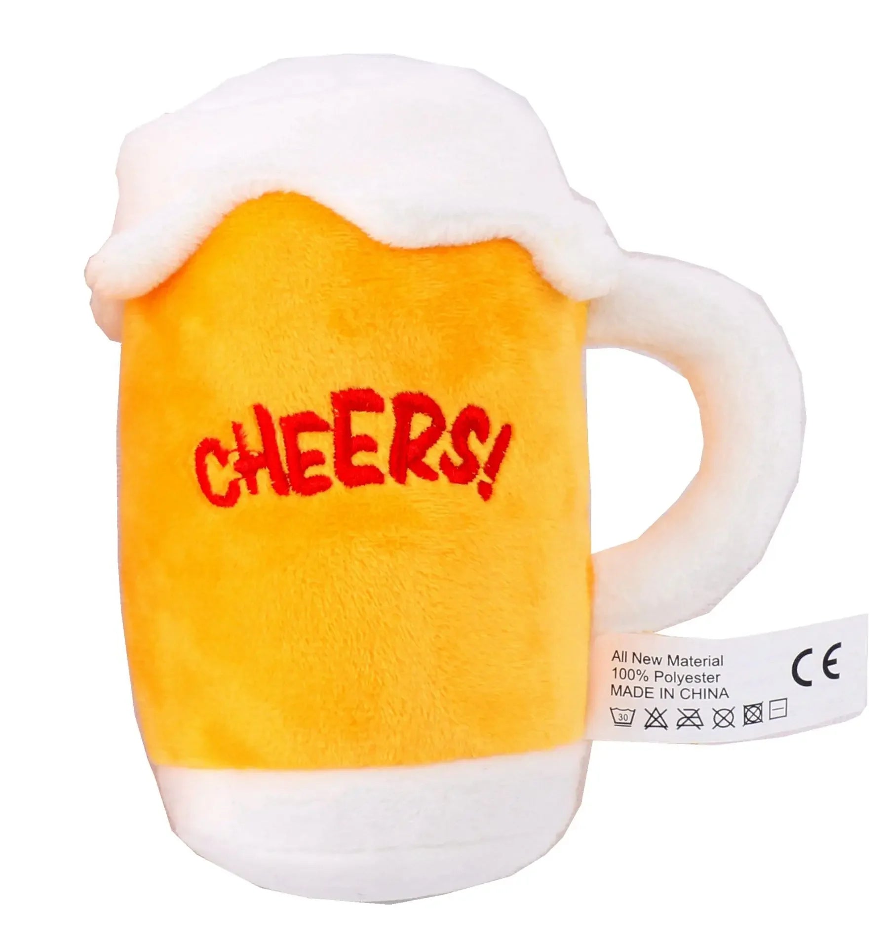Simulation Plush Stuffed Pet Dog Toy Beer Glass Beer Bottle BB Barking Sounding Pet Toy Dog Accessories Interactive Dog Toys - high-quality product