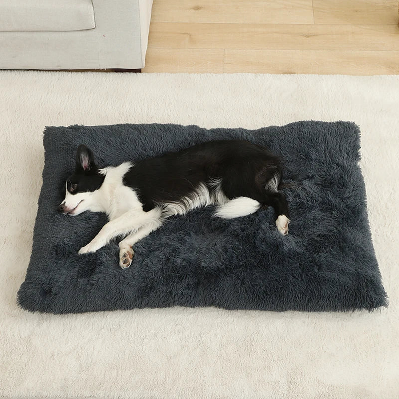 Soft Dog Beds House Soft Long Plush Best Pet Dog Bed For Dogs Basket Pet Products Cushion Cat Bed Cat Mat Animals Sleeping Sofa Stevige Opvulling voor Optimale Ondersteuning - product feature